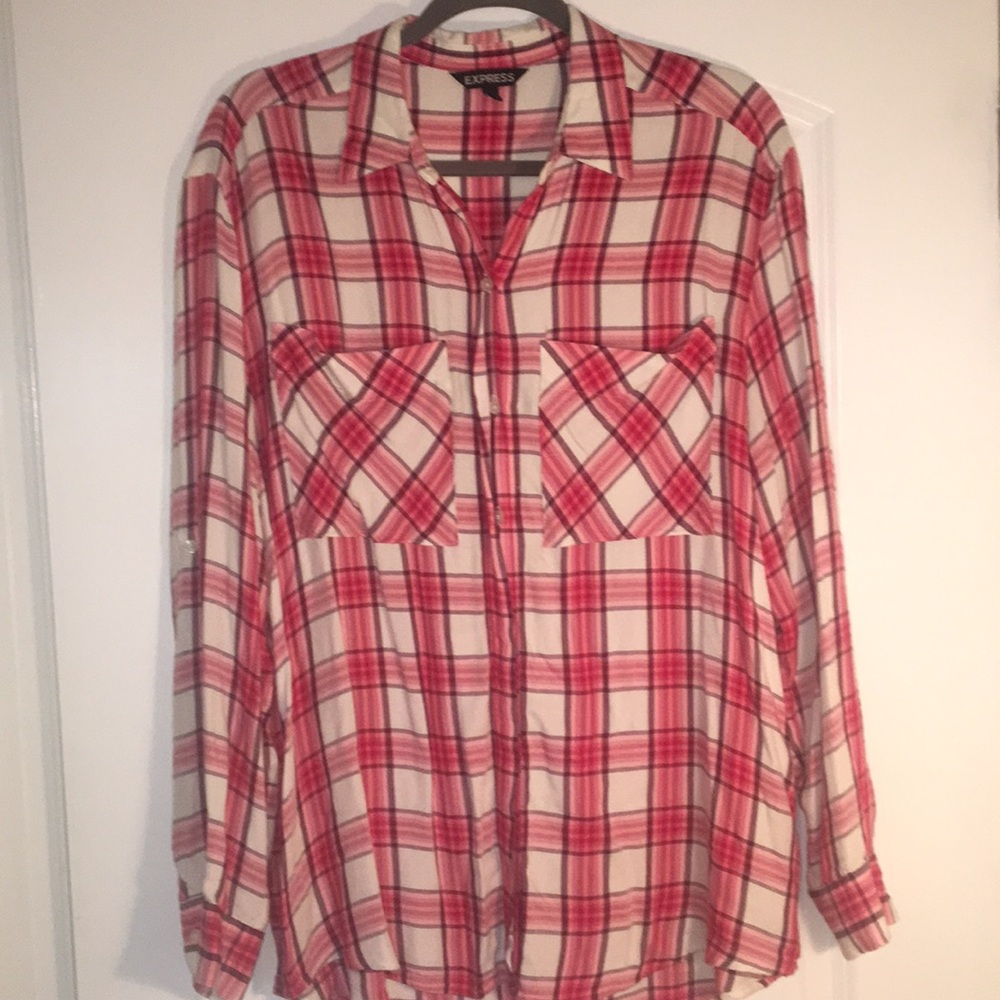 Express Boyfriend Button Down
